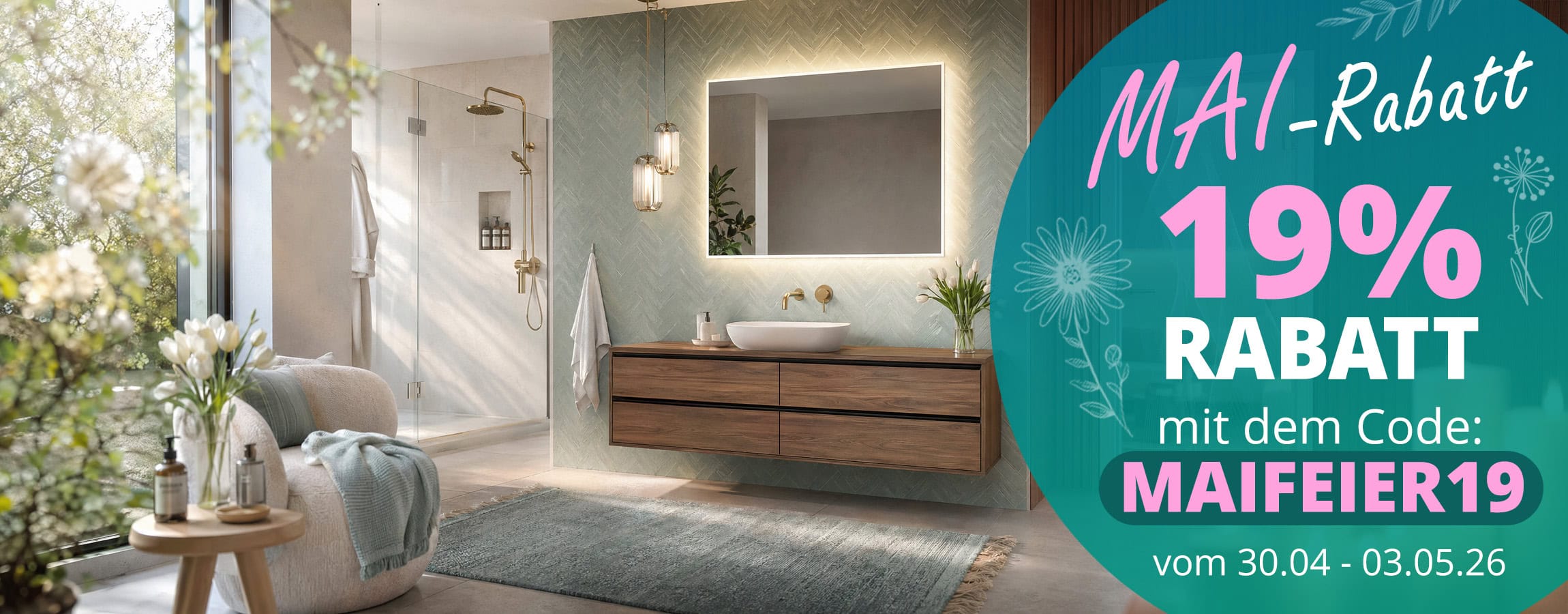 19% Rabatt mit dem Code: MAIFEIER19