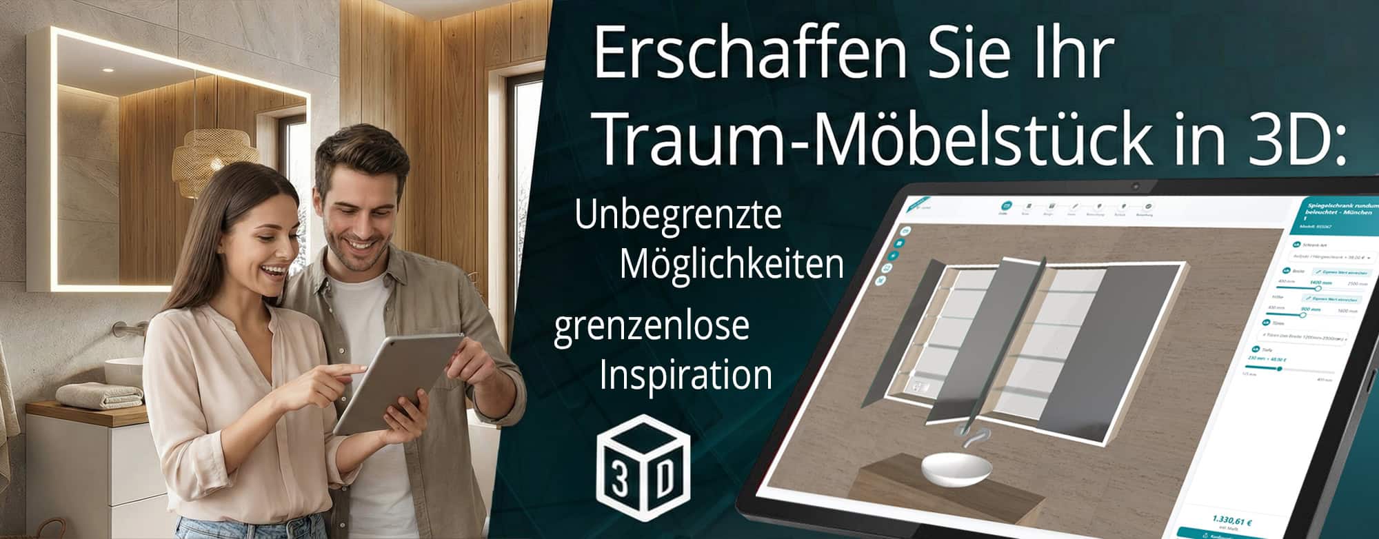 Spiegelschrank Konfigurator - Jetzt individuell konfigurieren