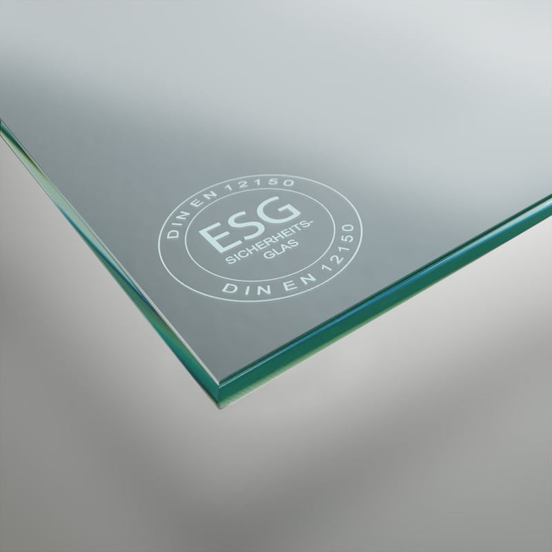VSG Glas nach Maß satiniert 6mm Zuschnitt Glasplatte Glasscheibe Wunschmaß Glas 