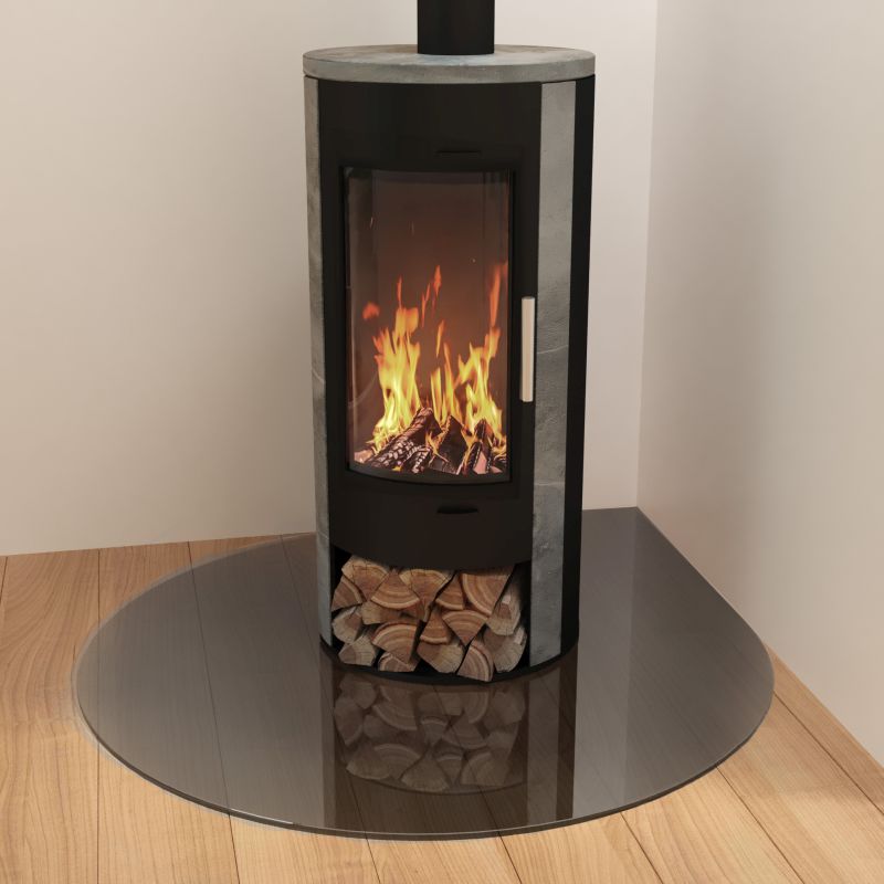 Funkenschutzplatte aus Glas