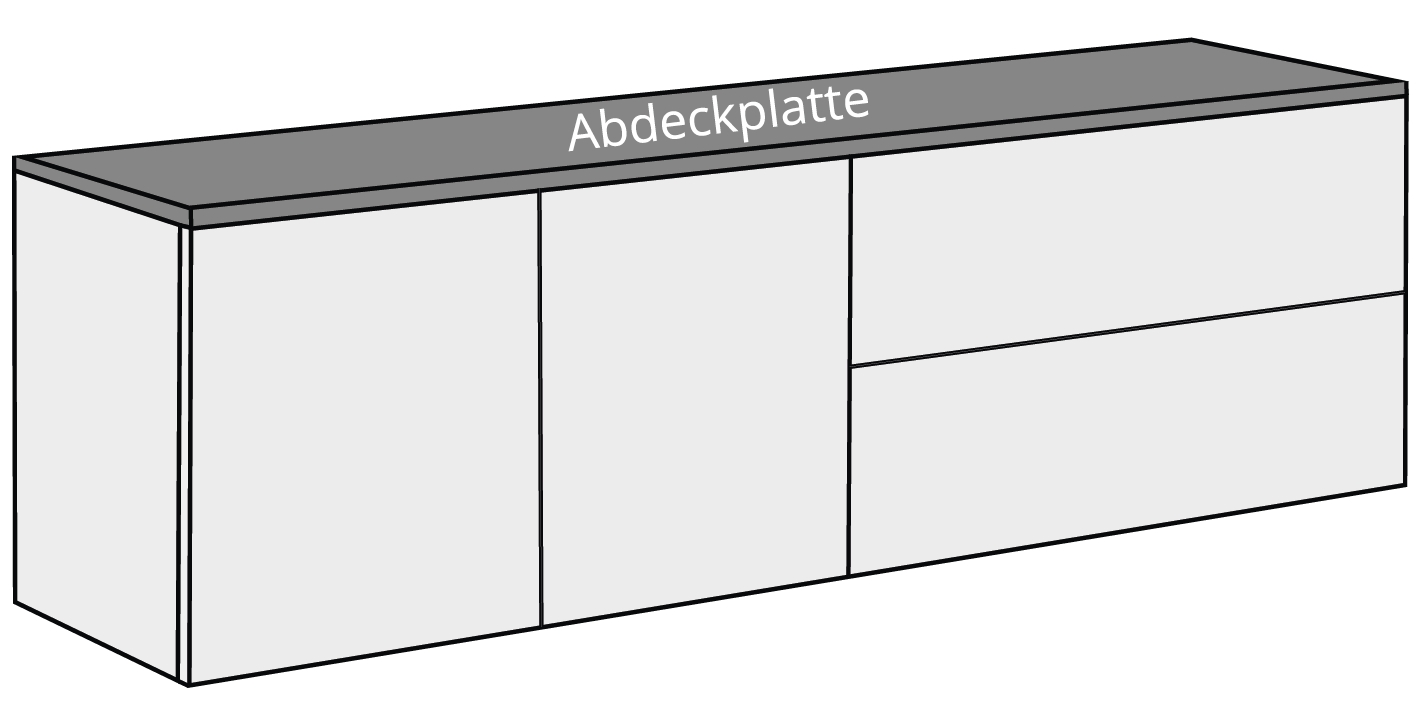 Badunterschrank Abdeckplatte