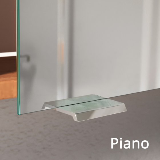 Spiegelschrank Türgriff Chrom glänzend Piano Spiegelschrank Türgriff Chrom glänzend Piano