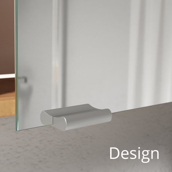 Spiegelschrank Türgriff Chrom glänzend Design Spiegelschrank Türgriff Chrom glänzend Design