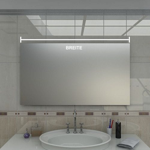Breite LED Badspiegel