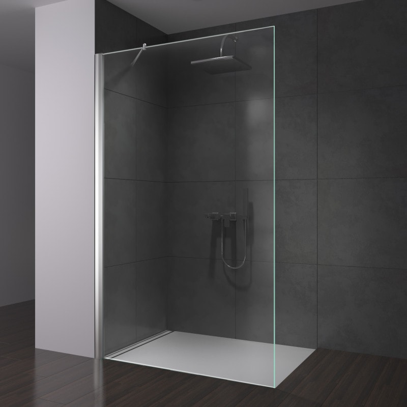 Deckenhalter Glashalter für Haltestange Halterung Duschwand Dusche Duschkabine