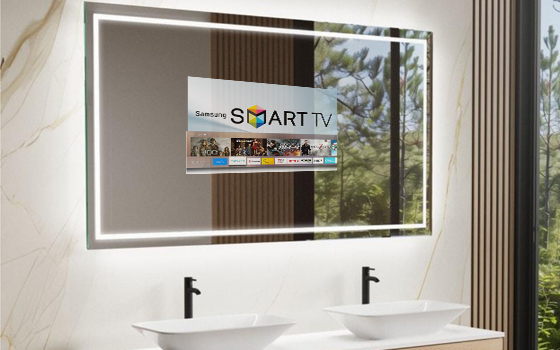 Badspiegel mit TV