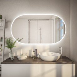 Badezimmerspiegel abgerundet F597L4K Badezimmerspiegel abgerundet F597L4K