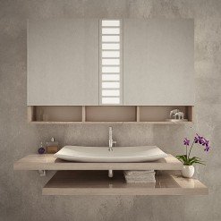 Bad Spiegelschrank mit LED Beleuchtung - MINSK Bad Spiegelschrank mit LED Beleuchtung - MINSK