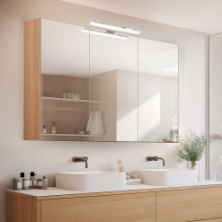 Bad Spiegelschrank mit LED Leuchte Pandora Bad Spiegelschrank mit LED Leuchte Pandora