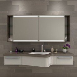 Badezimmer Spiegelschrank mit Beleuchtung - CATANIA Badezimmer Spiegelschrank mit Beleuchtung - CATANIA