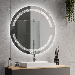 Badezimmerspiegel rund mit Beleuchtung - OPHELIA