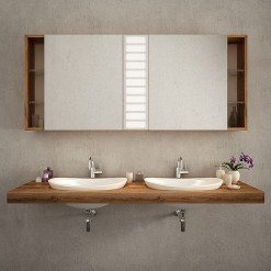 Badezimmerspiegelschrank LED - TRIENT Badezimmerspiegelschrank LED - TRIENT