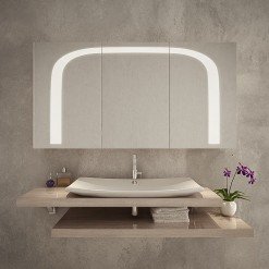 Badezimmerspiegelschrank LED, Auf-/Unterputz - BOSTON Badezimmerspiegelschrank LED, Auf-/Unterputz - BOSTON
