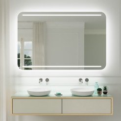 Badspiegel mit abgerundeten Ecken M508L4R Badspiegel mit abgerundeten Ecken M508L4R