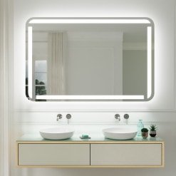Schöner Badspiegel mit runden Ecken F589L4R Schöner Badspiegel mit runden Ecken F589L4R