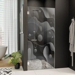 Dusche Echtglas-Tür nach Maß DESIGN 4/101