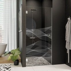 Dusche Glas Nischentür mit Dekor ARRAY 2/101