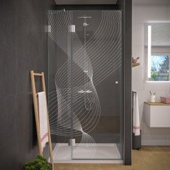 Duschtür aus Glas Laser-Design ARRAY 5/104