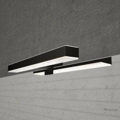 Ebir Spiegelleuchte VERONICA 2 S4, 30 cm, Schwarz, LED 8W, IP44