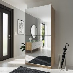 Garderobenschrank nach Maß verspiegelt GS011