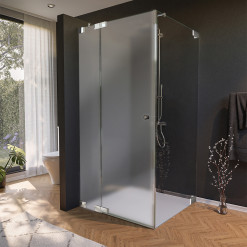 Glas Duschkabine ESG Satinato, Tür seitlich AREA 1/210