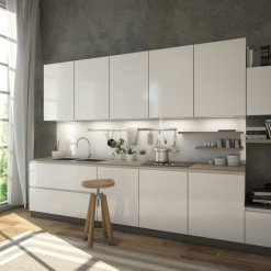 Glas Küchenrückwand nach Maß - Weiß / Alpinweiß - REF 9003 Glas Küchenrückwand nach Maß - Weiß / Alpinweiß - REF 9003