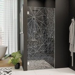 Glastür für die Dusche mit Dekor DESIGN 2/101