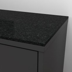Granit schwarz poliert Nero Luanda 2 cm