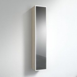 Hochschrank mit LED Beleuchtung Spiegelschrank BHS007L4
