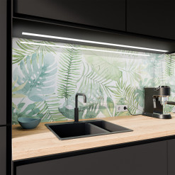 Küchenrückwand ESG Glas 6mm mit keramischen Farbdruck JUNGLE 1