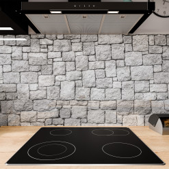 Küchenrückwand ESG Glas 6mm mit keramischen Farbdruck STEINWAND 1