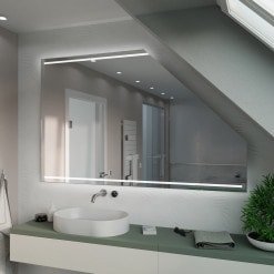 LED Badspiegel mit Dachschräge - Iadnes SDS019 LED Badspiegel mit Dachschräge - Iadnes SDS019