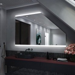 LED Badspiegel mit Dachschräge - Mendoza SDS003 LED Badspiegel mit Dachschräge - Mendoza SDS003