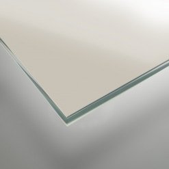 Lackiertes Glas - Cremeweiß / Weiß - REF 1013 Lackiertes Glas - Cremeweiß / Weiß - REF 1013