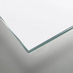 Lackiertes Glas - Weiß / Alpinweiß - REF 9003, 4mm