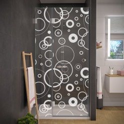 Laser-Design Duschtür aus Glas CERCO 2/104