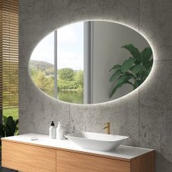 Ovaler Spiegel mit Hintergrundbeleuchtung F633L4O