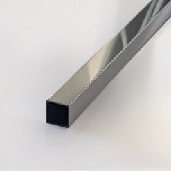Rohr quadratisch Chrom für Stabilisationsstange 19x19 mm, 2,05 m Länge