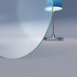 Runde Glasplatte ESG Satinato 8 mm