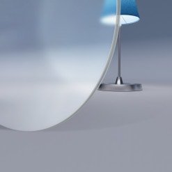 Runde Glasplatte Satinato 10 mm