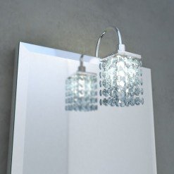 Spiegel mit LED Kristall-Leuchte - Nürnberg Spiegel mit LED Kristall-Leuchte - Nürnberg