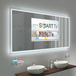 Spiegel mit TV und Glas-Rahmen - AURORA 2 Spiegel mit TV und Glas-Rahmen - AURORA 2