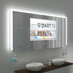 Spiegel mit TV und Glas-Rahmen - GREEN BAY 2 Spiegel mit TV und Glas-Rahmen - GREEN BAY 2