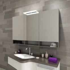 Spiegelschrank Bad mit LED Lampe Katherine und Ablagen Spiegelschrank Bad mit LED Lampe Katherine und Ablagen