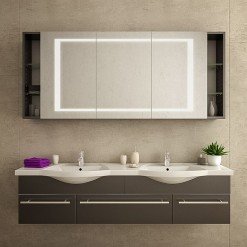 Spiegelschrank Badezimmer beleuchtet - KONSTANZ Spiegelschrank Badezimmer beleuchtet - KONSTANZ