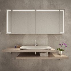 Spiegelschrank mit LED Beleuchtung - CORBY Spiegelschrank mit LED Beleuchtung - CORBY