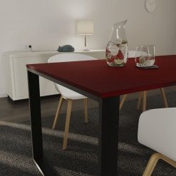 Tischplatte Rot 19 mm, Esstisch-/ Schreibtischplatte