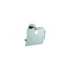Toilettenpapierhalter mit Deckel, Messing verchromt Toilettenpapierhalter mit Deckel, Messing verchromt