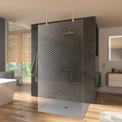 Trennwand alleinstehend für Walk-in Dusche DOT 2