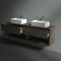 Unterschrank für bis zu 2 Waschbecken